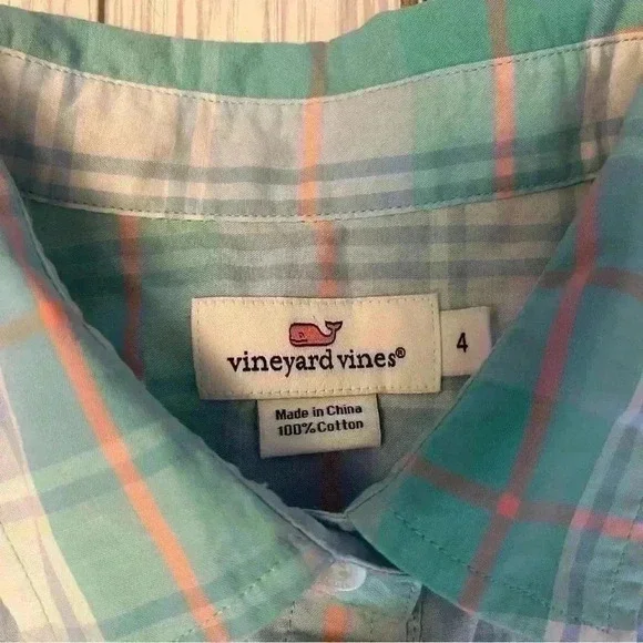 Vinyard Vines Little River Plaid Popover - Picture 4 of 6